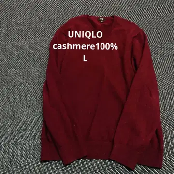 UNIQLO 캐시미어 100 V넥 니트 L 사이즈