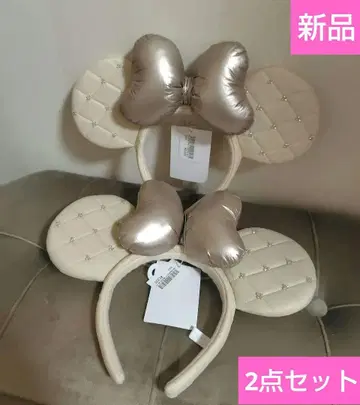 디즈니 머리띠 퀼팅 미니 크리스마스 체크 하운드투스 체크
