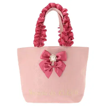 메종 드 플뢰르 로코코 프릴 핸들 토트백