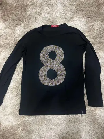 USUALIS COLLECTION 숫자 8 티셔츠