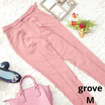 새상품급 grove 테이퍼드 팬츠 ( M ) 더스티 핑크