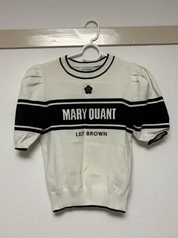 MARY QUANT 릴리 브라운 퍼프 슬리브 니트 콜라보