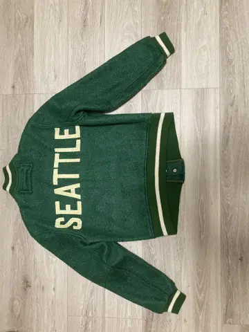 최종 가격 [레어] 할리우드 런치 마켓 바시티 자켓 HRM 할리란 그린