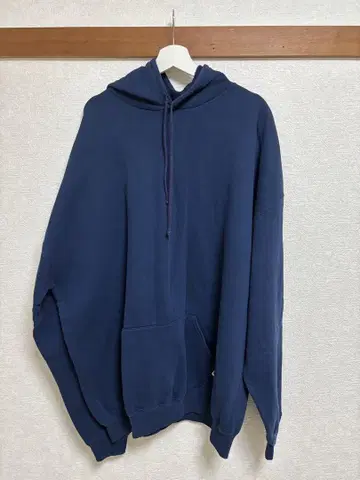 러셀 애슬레틱 USA제 80s 무지 풀오버 후드티 구제 의류.