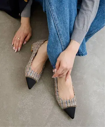 르 탈롱 스틸레토 캡 체인 플랫 LE TALON