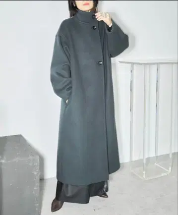 롱 코트 하이넥