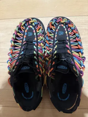 새상품급 KEEN 멀티 컬러 스포츠 샌들