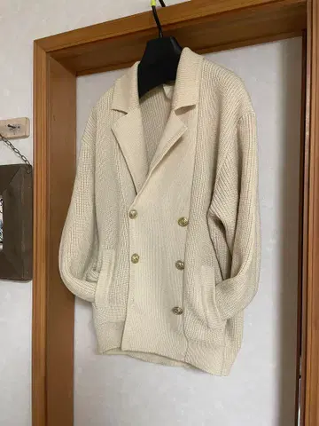 아쿠아 스큐텀 Aquascutum 니트 자켓 프랑스제