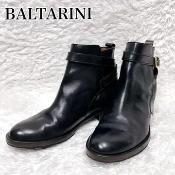 BALTARINI 스페인산 천연 가죽 가죽 숏부츠 블랙