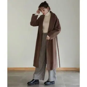 [ 고급스러움 ] 롱 체스터 코트 브라운 [ qq브랜드 SALE ]