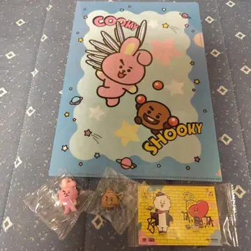 BT21 쿠라스시 COOKY SHOOKY 피규어 클리어 파일 세트