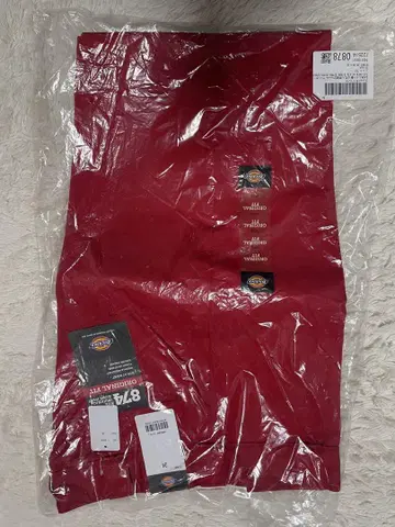 Dickies 874 워크 팬츠 34 빨간색