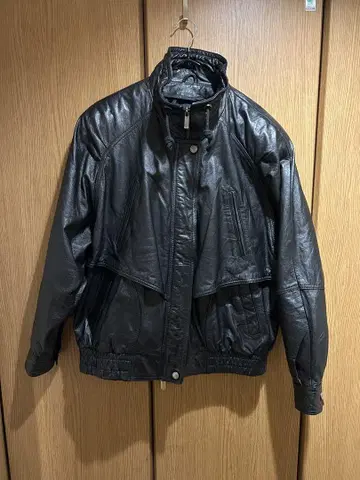 WILSONS LEATHER 블랙 가죽 자켓 스탠드 칼라