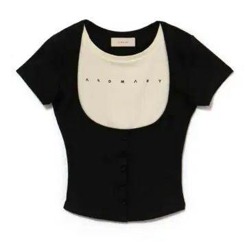 andmary Mary logo tops black