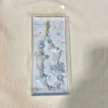 헬로키티 폰 스트랩 스카이블루 천사
