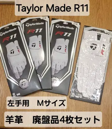 Taylor Made R11 왼손용 M 사이즈 골프 그로브 4개 세트