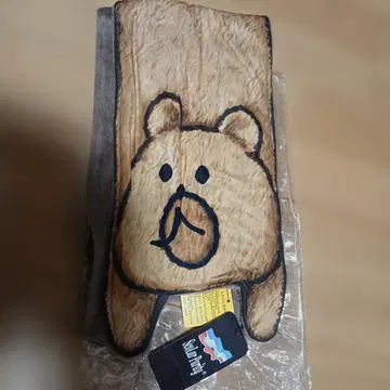 곰 얼굴 머플러 브라운 프리 사이즈