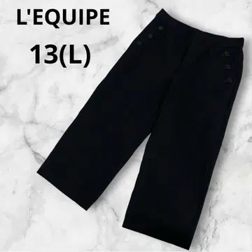 레킵 루즈핏 와이드 팬츠 13 (L 상당) L'EQUIPE 캐주얼 블랙