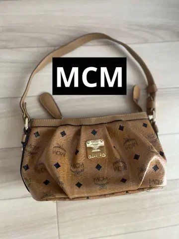 MCM 로고 프린트 핸드백