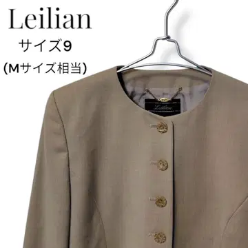 [빈티지] Leilian 노카라 자켓 베이지 사이즈 9