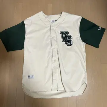 VISION STREET WEAR 반팔 셔츠 L 베이지/그린