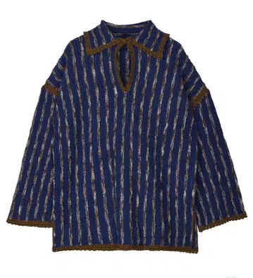 Ameri HAND STITCH STRIPE KNIT TOP