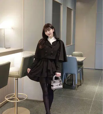 Riu r짱 트렌치 도킹 원피스