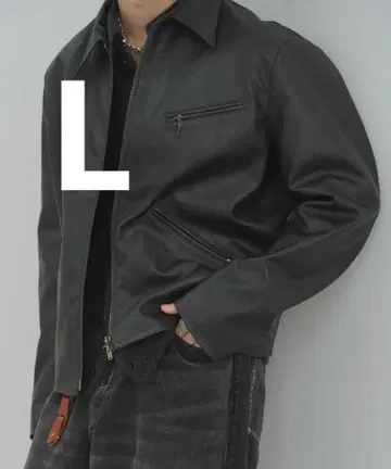 LIDNM VINTAGE WASHED LEATHER ZIP L
