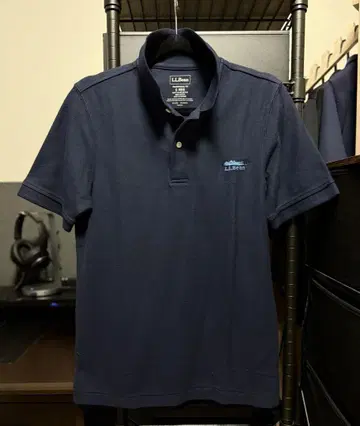 컨디션 최상 L.L.Bean 피케 셔츠 네이비 S 사이즈