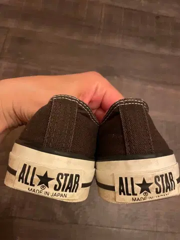 ALL STAR 브라운 스니커즈 일본제