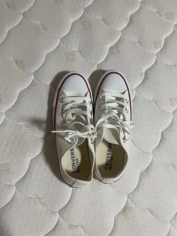 CONVERSE 화이트 스니커즈 US 3.0