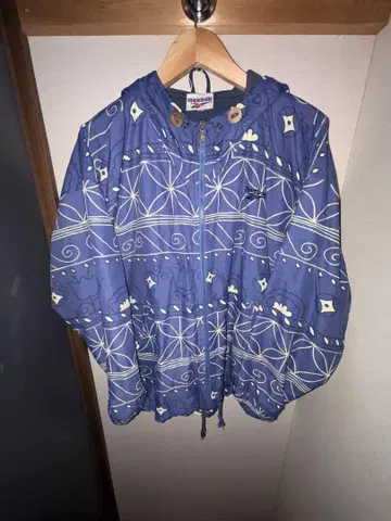리복 올 패턴 나일론 트랙 자켓 90s