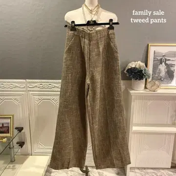 [ 2만 엔 ] sample sale 트위드 디자인 배기 팬츠