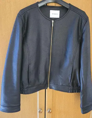 THE SHOP TK 블랙 가죽 자켓