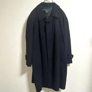 캐시미어 100% 이탈리아제 남성용 롱 코트 texco 네이비