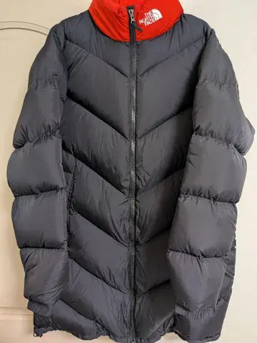 THE NORTH FACE 다운 코트 L 블랙 빨간색