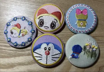 도라에몽 자수 캔뱃지 컬렉션 11월 한정판 특가 5종 세트