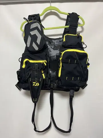 [ 새상품급 ] Daiwa DF-6206 구명 조끼 블랙/옐로우 컬러