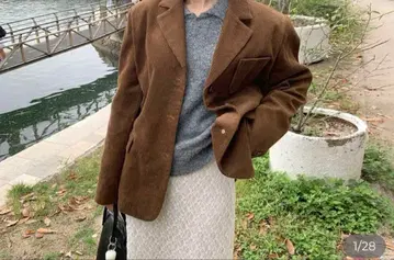nugu 오버핏 코듀로이 자켓