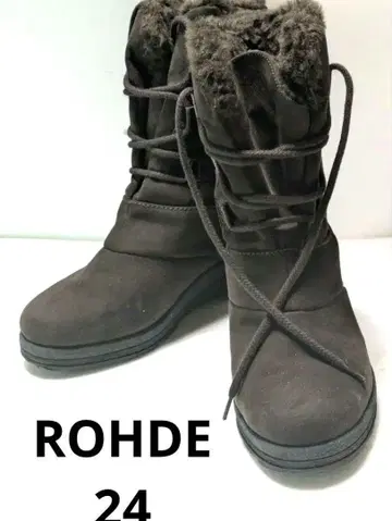 ROHDE 로이 무스탕 숏부츠 / 레이스업 / 스웨이드