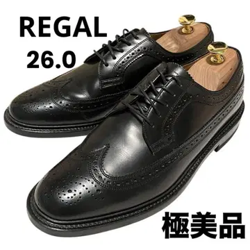 [ 컨디션 최상 ] REGAL 윙팁 메달리온 2589 천연 가죽 블랙