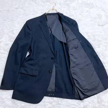 새상품 스트레치 울 블렌드 테일러드 자켓 XL 다크 그레이