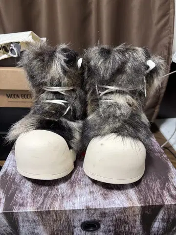 초레어 FVVO 합성 퍼 하이컷 부츠