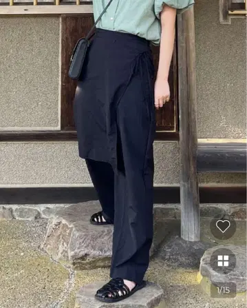 [ nugu ] haru wrap skirt pants
