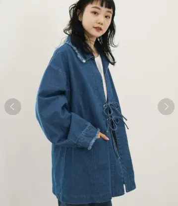 카스타네 오버 사이즈 데님 자켓