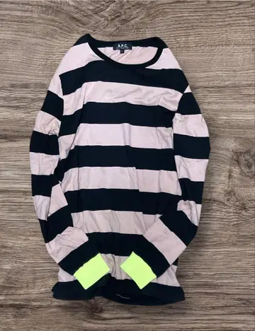 A.P.C. 아페쎄 보더 롱T 네온 컬러 프랑스제 1