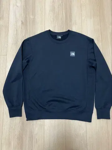THE NORTH FACE 헤더 로고 크루 NT12143 블랙 L 사이즈