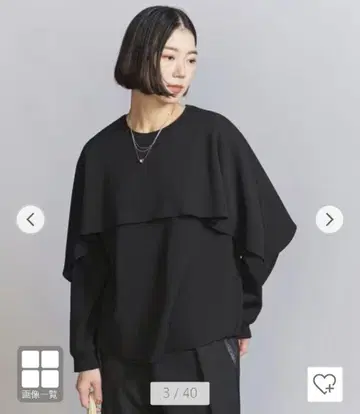 BEATY&YOUTH 케이프 프릴 레이어 티셔츠