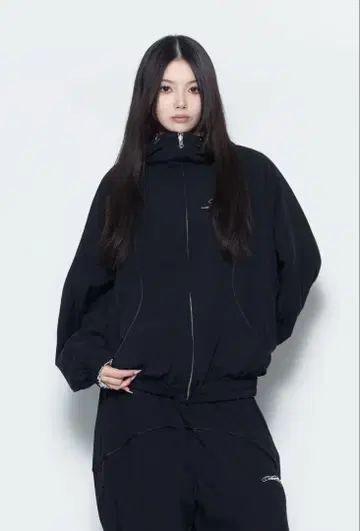 theredthread S flip nylon jacket black