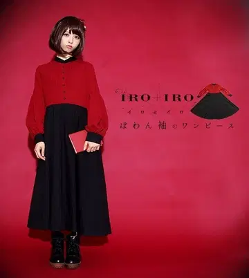 IRO+IRO 빨검 투톤 컬러 원피스